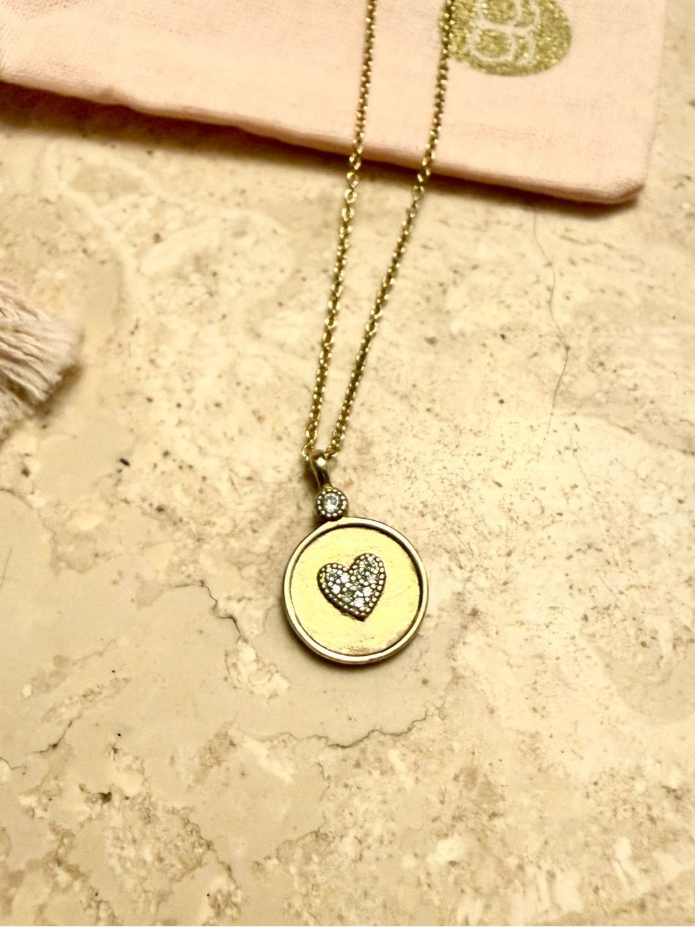 Gorjana Madison Heart with Diamond Accent Necklace